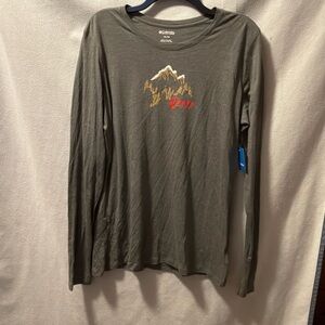 Columbia Men's Mountain Graphic Long Sleeve Tee - Gray